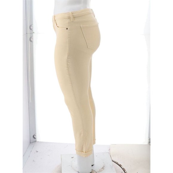 NWT NYDJ AMI SKINNY ANKLE RAW CUFF JEANS‎ COLOR MARIGOLD 16 - Picture 3 of 13